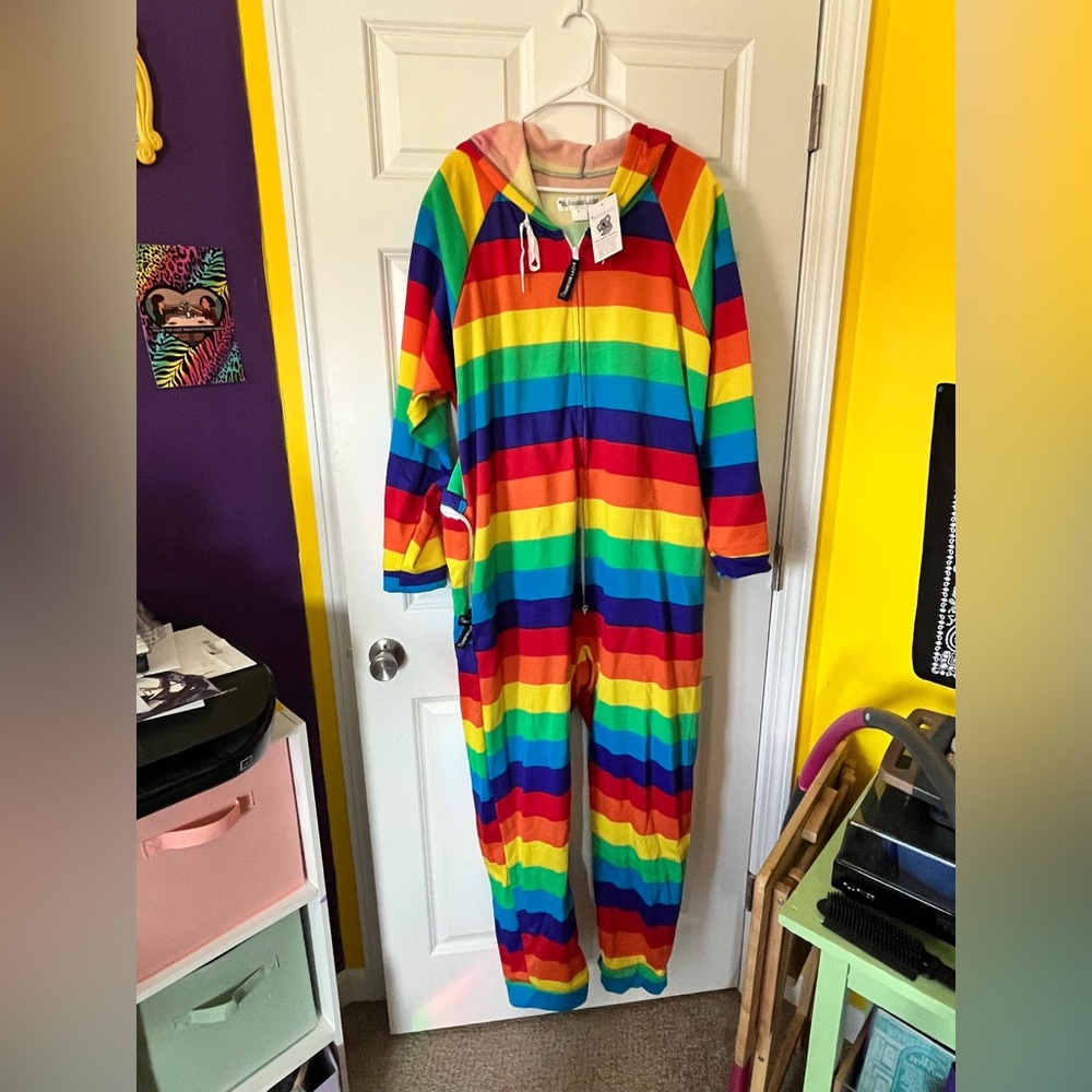 Forever Lazy Rainbow Jumpsuit